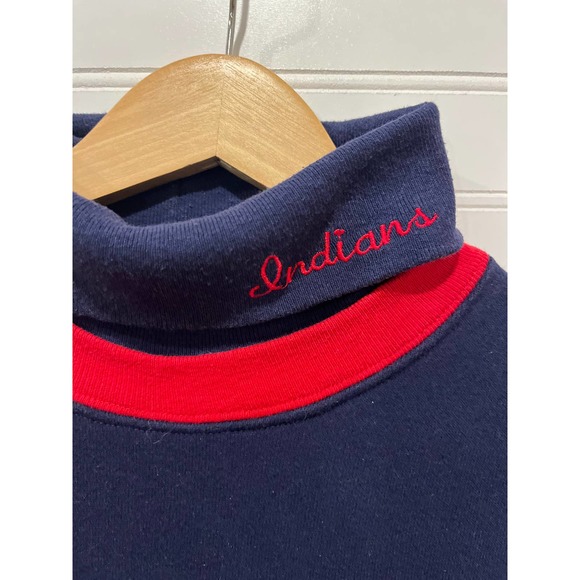 Vintage 90’s Cleveland Indian’s Mock Neck - Picture 3 of 4